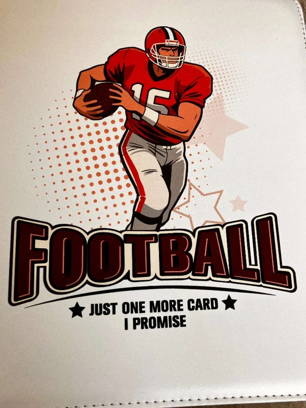 Clipnest Football Card Binder 720 Pockets L 13 x 10.5 W White